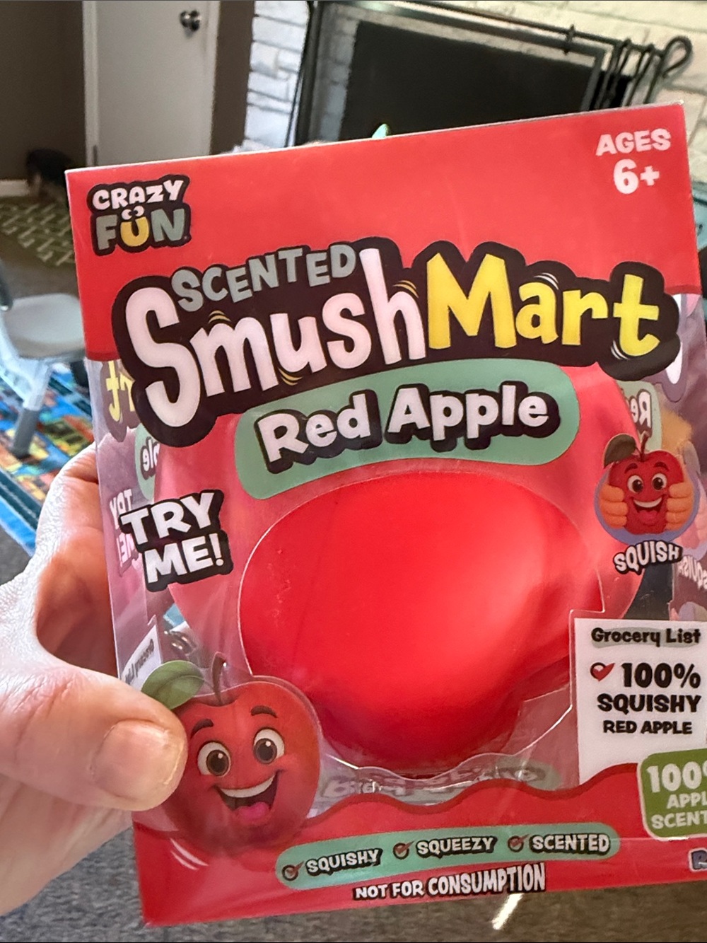 Smushmart- Scented Red Apple- Squishy- NEW IN BOX